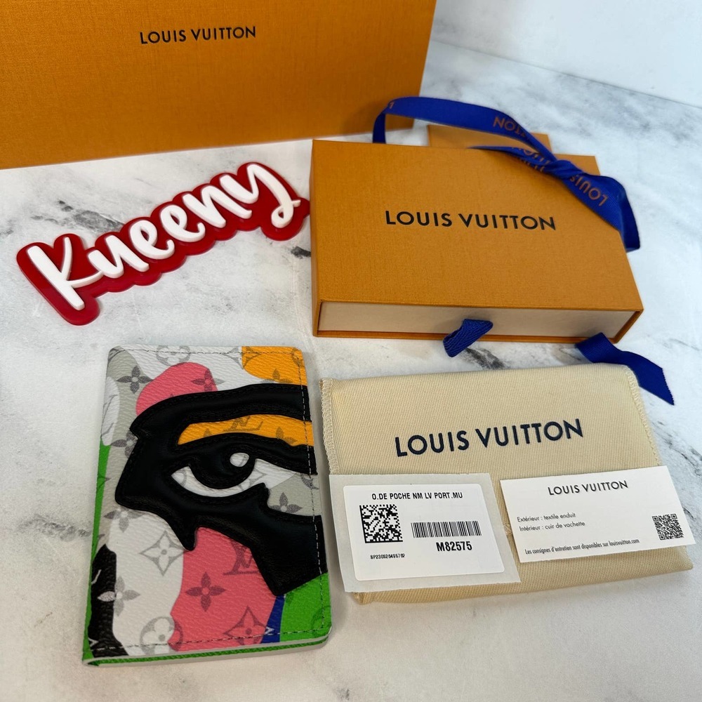 ❌❌Louis Vuitton KidSuper Eye Pocket Organizer wallet LV camo multicolor mens - Picture 2 of 13